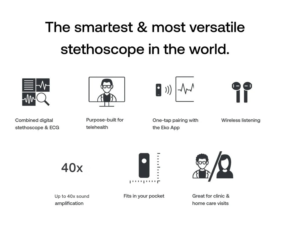 Eko DUO ECG | Fonendoscopio Digital